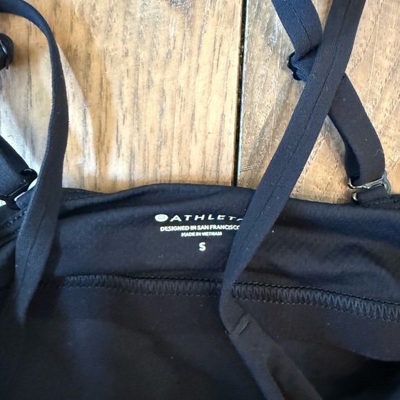 Athleta Black Ruched Bralette Size Small $70 MSRP - Picture 3 of 3